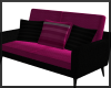 Hot Pink and Black Couch