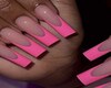 PINK tip nudeish nails
