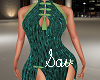 Kimono Dress-Green