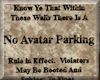 No Avatar Parking Sign
