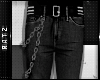 M| Grey Jeans + Chain