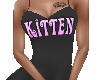 blk Kitten Dress