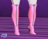 Pink Leather Boots