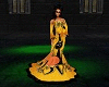 Yellow HalloweenCat Gown