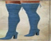 Azure Denim Boots