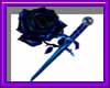 rose blue dagger