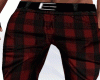 Jeans Pant Plaid red