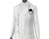 White LV Embossed Suit