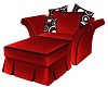 Red Vintage cuddle chair