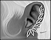 E* Silver Leaf Earrings
