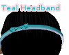 ~Teal Headband With Bow~