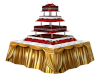 Wedding red cake