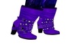 Purple ankle boots