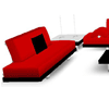 [G] red+black couch