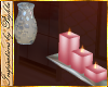 I~Pink Candles & Vase