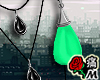 蝶 L Green Gem Necklace