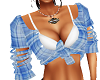COUNTRY GIRL BLUE PLAID