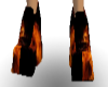 flaming fire shoes