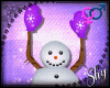 !PS Snowman Glove Purple