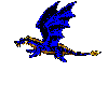 flying blue dragon(left)