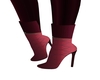 Burgundy ankle boots