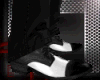 [E] bicolor black shoes