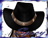 $ Cowboy Hat Brn on Blk