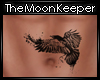 [M] Raven Belly Tattoo M