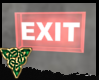 Red Neon Exit Sign