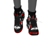 BLK RED WHITE SNEAKER