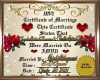 T&J Wedding Certificate
