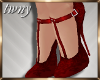 20s Flapper Shoes Ruby