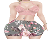 Light PInk grey floral