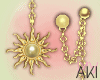 Aki Pearl Sun Earrings