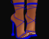 Blue Wrap Heels