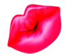 O Hot Pink Kiss Lips
