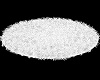 White Neon Round Fur Rug