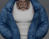 Oversize Fur Coat Blue $