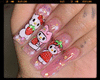 strawberry nails <3