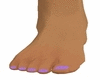 light purple toe nails 