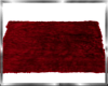 Modern Red Fur Rug
