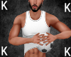 Soccer white tank