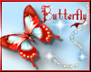 Sparkles Butterfly Red