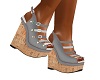 Wedge Shoes Gray