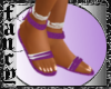 Purple flat sandals