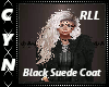 RLL Black Suede Coat