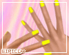 ♡| Short nails yellow