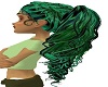 green black hair