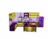 Purple & Gold Kitchen 
