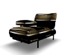 Blk & Gold Lounge Chaise